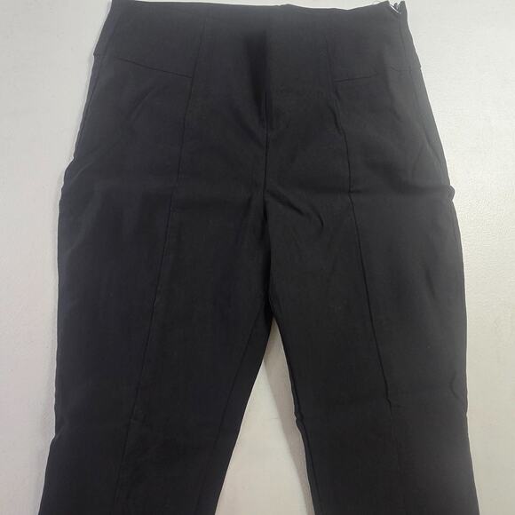 Asos Pants Women's 00 Black Solid Side Zip Skinny Crop Stretch - Picture 5 of 10